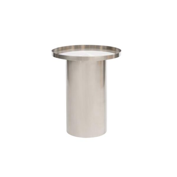 Cylinder Side Table - Chrome