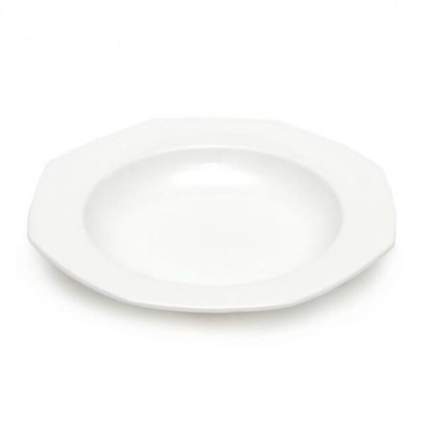 1033-1 Wedgwood Hex Soup/Pasta Bowl - White