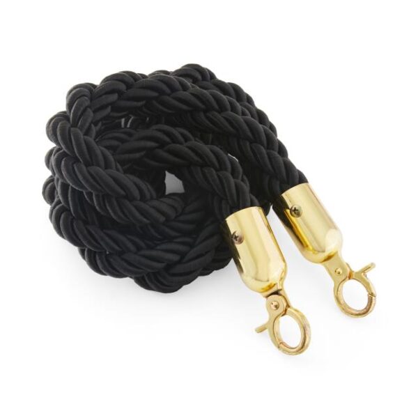 Rope Gold Clasp - Black
