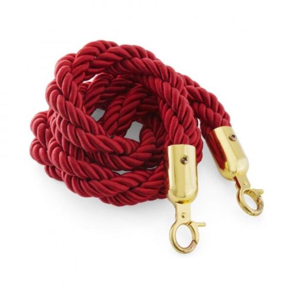 Rope Gold Clasp - Red