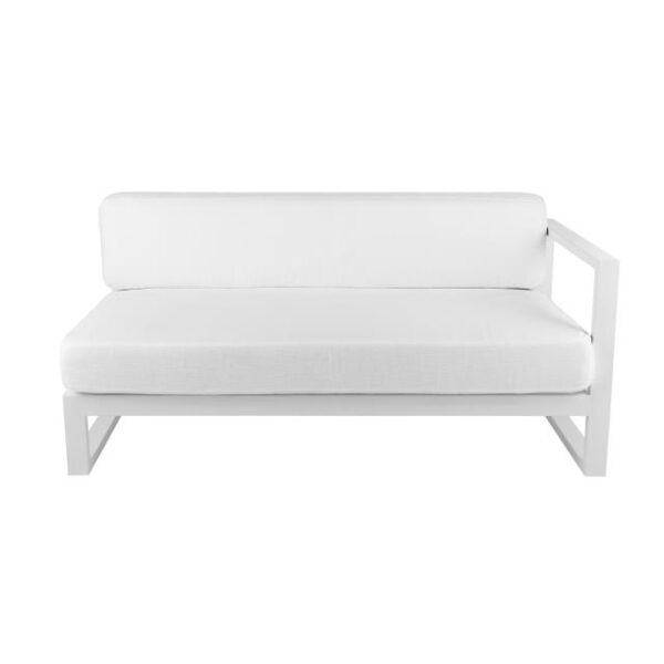 2532-1 Cube Modular Rhs Sofa Lounge - White With White Cushions