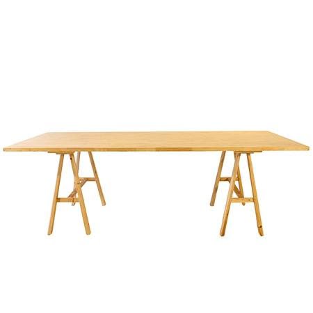 Banquet Rectangular Table - Timber Rustic (Seats 10-12)