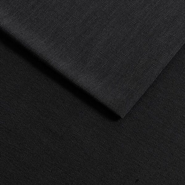 5826 3.9M X 2.6M Premium Linen Tablecloth - Coal Black