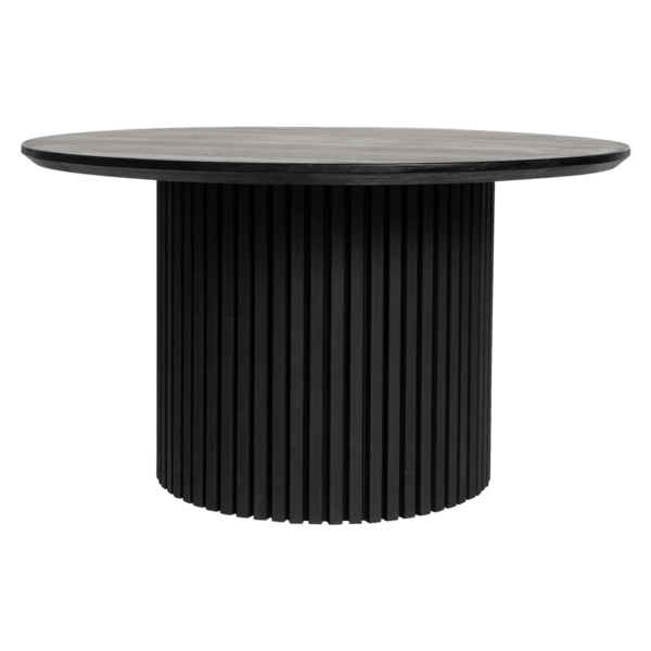 Bamboo-Round-Coffee-Table-Black-9474 Bamboo Round Coffee Table - Black