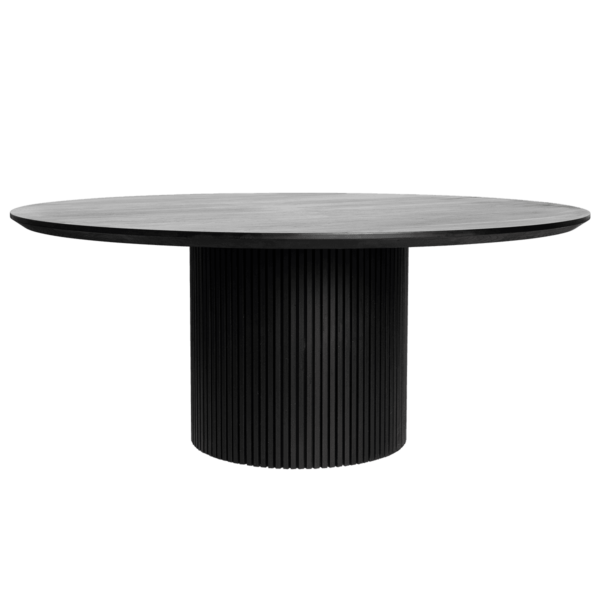 Bamboo-Round-Dining-Table-Black-9480 Bamboo Round Dining Table - Black