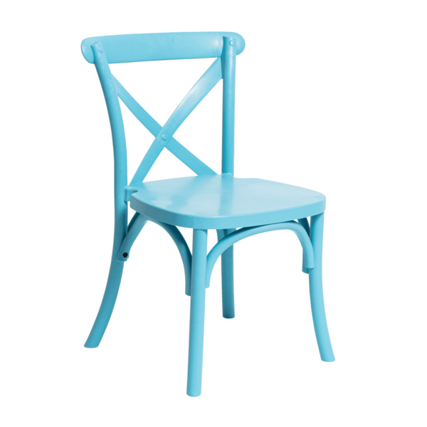 Cross Back Children's Chair - Blue