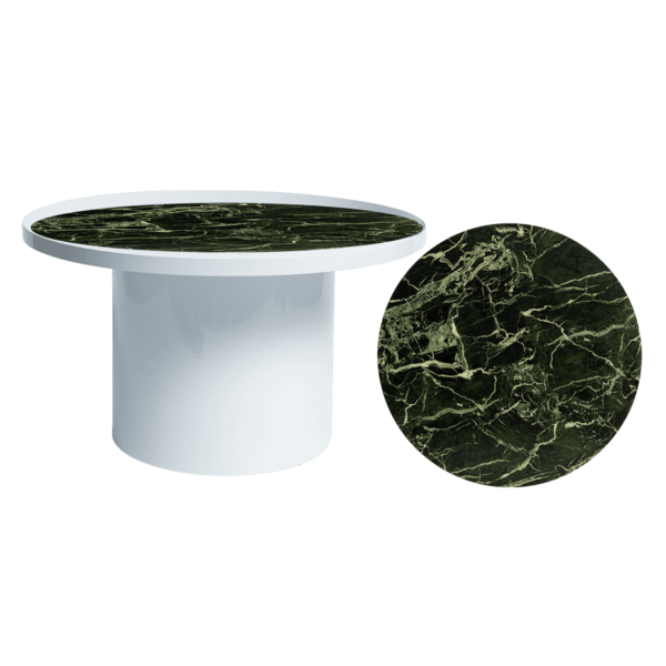 Cylinder-Coffee-Table-White-and-Green-Marble-Insert-9236p Cylinder Coffee Table - White And Green Marble Insert