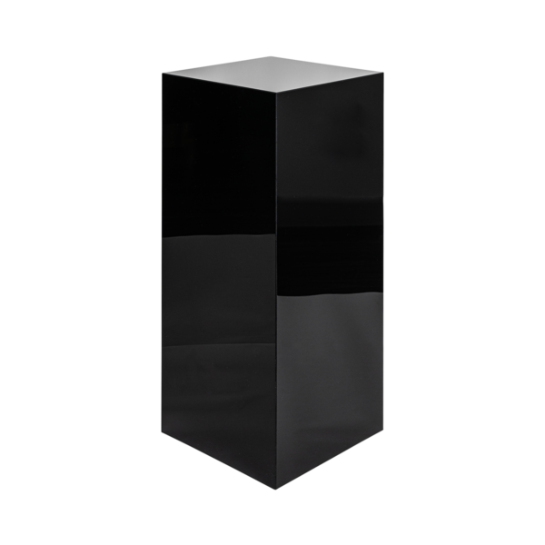 80Cm Acrylic Plinth - Black