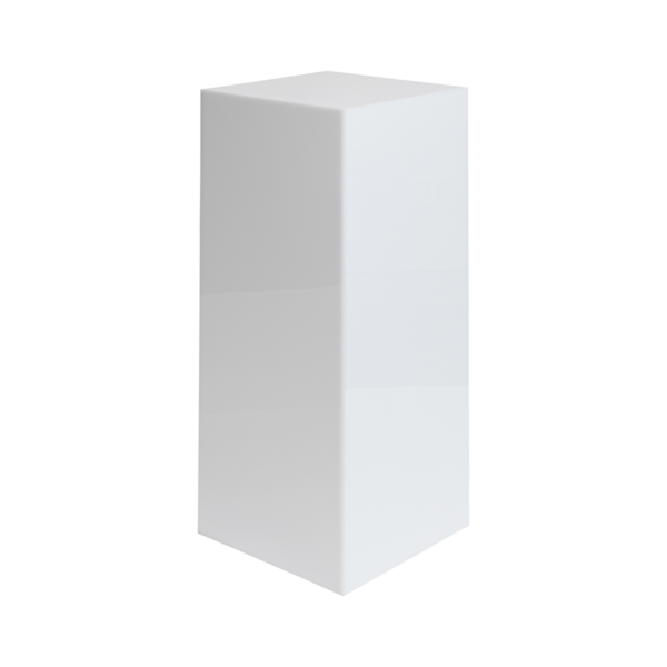 80Cm Acrylic Plinth - White