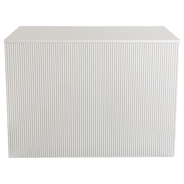 HS-June-41 Bamboo Ribbed Bar - White Matte (2 Man Lift)