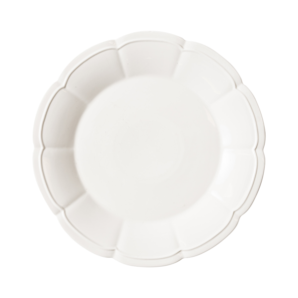Scalloped Entrée Plate - White