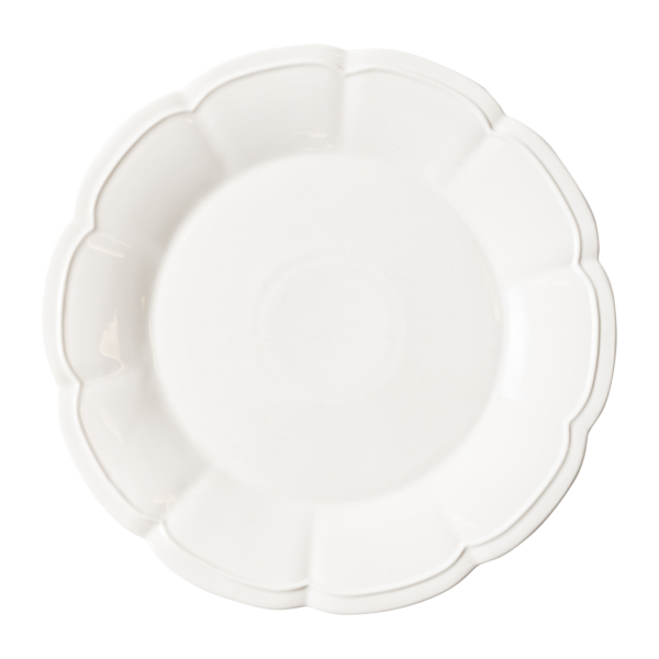 Scalloped Dinner Plate - White