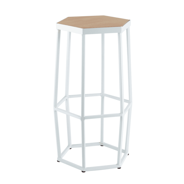 Hive-Bar-Stool-White-9214 Hive Bar Stool - White