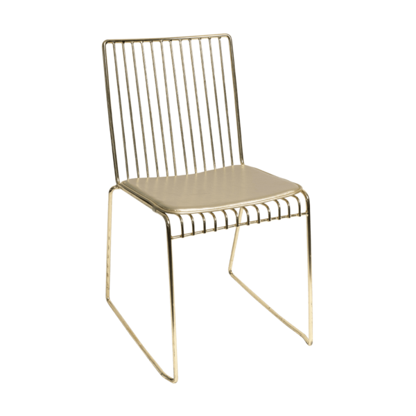 Linear Dining Chair - Gold