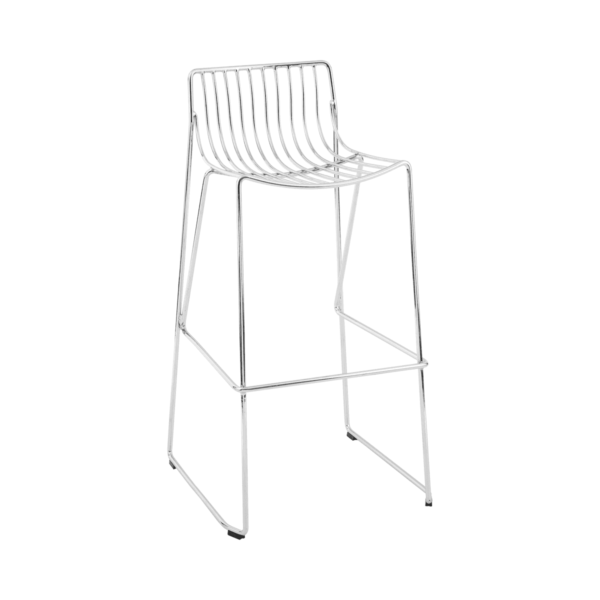 Linear-Wire-Bar-Stool-Chrome-9292 Linear Wire Bar Stool - Chrome