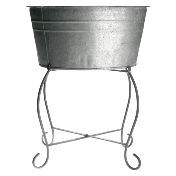 Low-Oval-Drinks-Tub-and-Stand-Steel-6162 Low Oval Drinks Tub And Stand -Steel