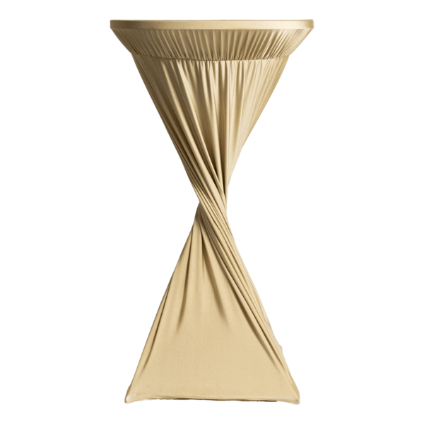 Lycra-High-Bar-Table-Cover-Gold-4522 Lycra High Bar Table Cover - Gold