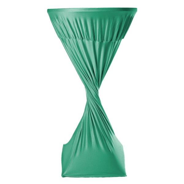 Lycra-High-Bar-Table-Cover-Green-4527 Lycra High Bar Table Cover - Green