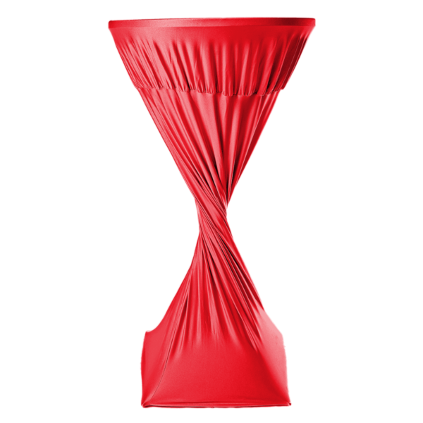 Lycra High Bar Table Cover - Red