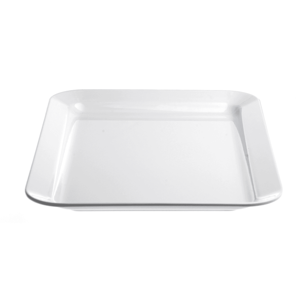 Melamine Rounded Rectangular Platter (45Cm X 30Cm) - White