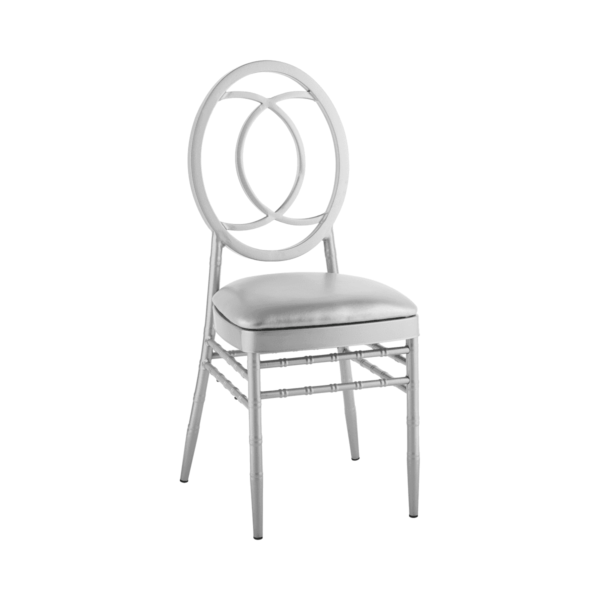 Paris-Dining-Chair-Silver-with-seat-pad-9288 Paris Dining Chair - Silver With Seat Pad