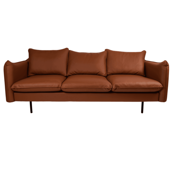 Pebble-Leather-Sofa-Lounge-Tan-9513 Pebble Leather Sofa Lounge - Tan