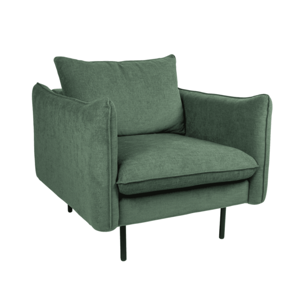 Pebble-Upholstered-Armchair-Green-9512 Pebble Upholstered Armchair - Green