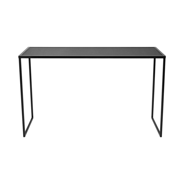 Perforated-Mesh-High-Bench-Bar-Table-Black-9426 Perforated Mesh High Bench Bar Table - Black