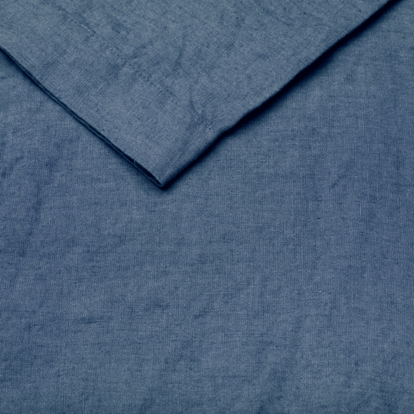 Premium Linen Serviette - Chambray Blue