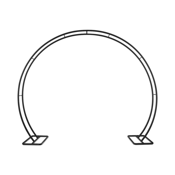 Round Arch Arbour - Black