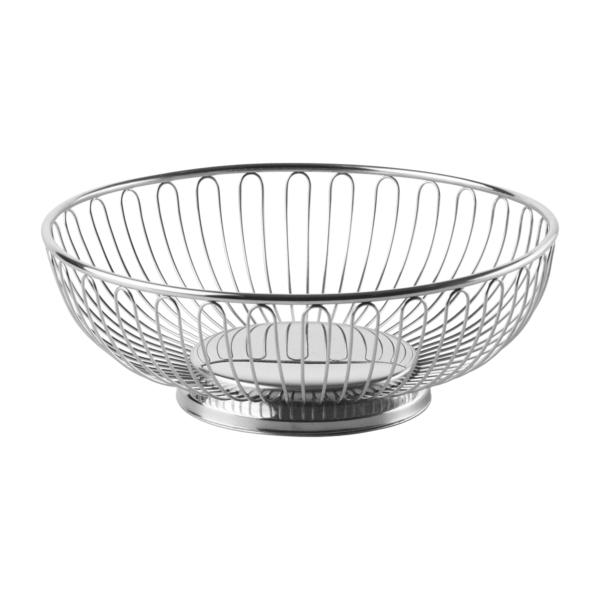 Round Bread Basket - Chrome