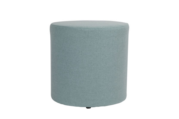 Round Upholstered Ottoman – Duck Egg Blue 9354 Round Upholstered Ottoman - Duck Egg Blue