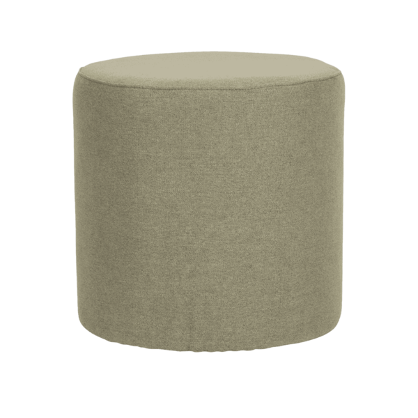 Round-Upholstered-Ottoman-Sage-Green-9353 Round Upholstered Ottoman - Sage Green