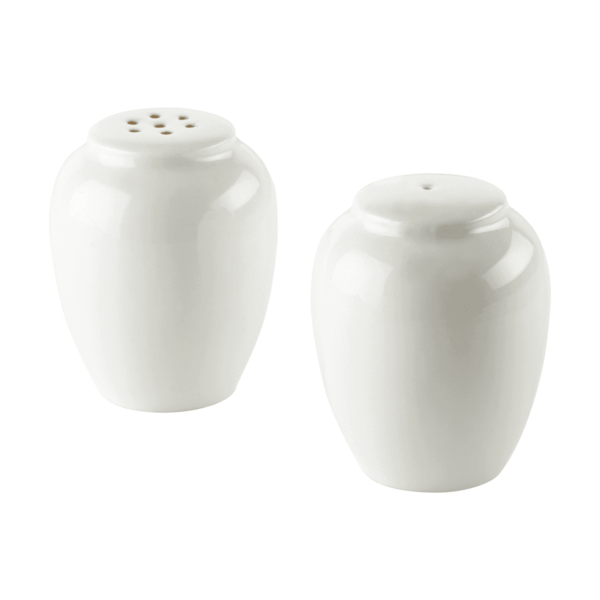 Rounded Salt And Pepper Shaker - White