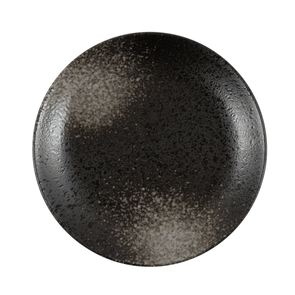 Speckled Entrée Plate -  Black