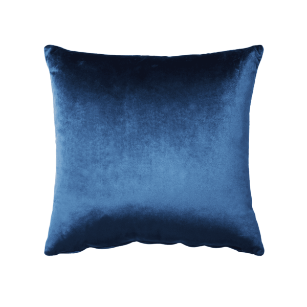 Throw Cushion Sqaure Velvet- Blue