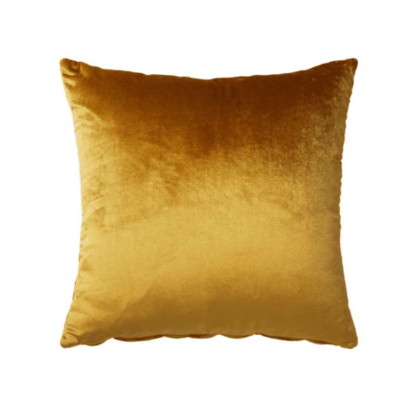 Square-Velvet-Cushion-Cognac-9465 Throw Cushion Square Velvet - Cognac