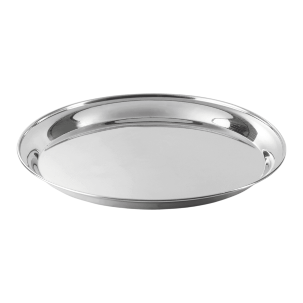 Steward's Tray - Stainless Steel With Black Non Slip Mat