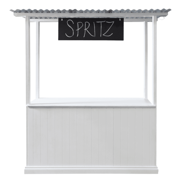 Timber Panel Lemonade Stand - White