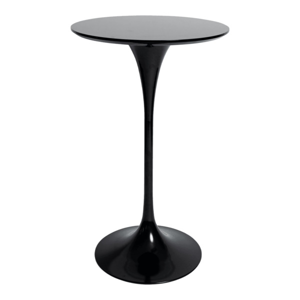 Tulip-Round-High-Bar-Table-Black-9008 Tulip Round High Bar Table - Black