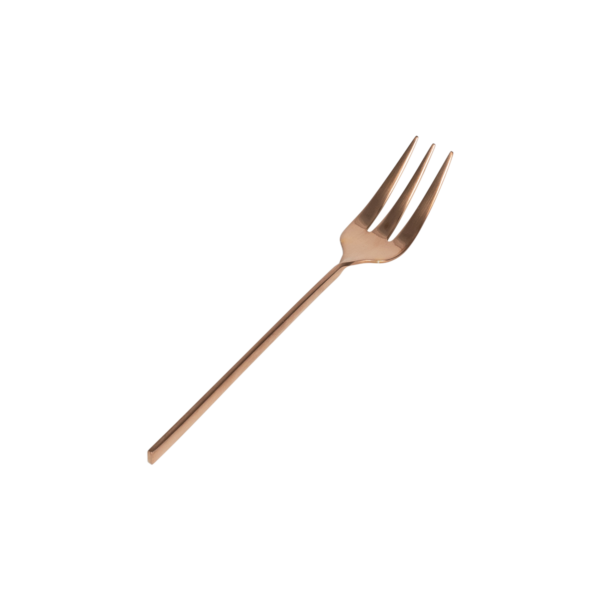 Twist Cake Fork - Matte Rose Gold