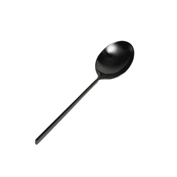 Twist Dessert Spoon - Matte Black