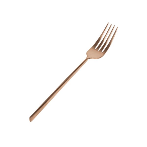 Twist Dinner Fork - Matte Rose Gold