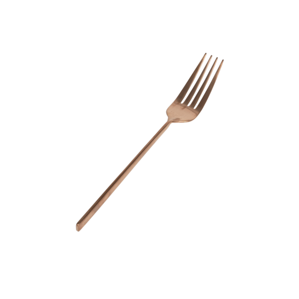 Twist Entrée Fork - Matte Rose Gold