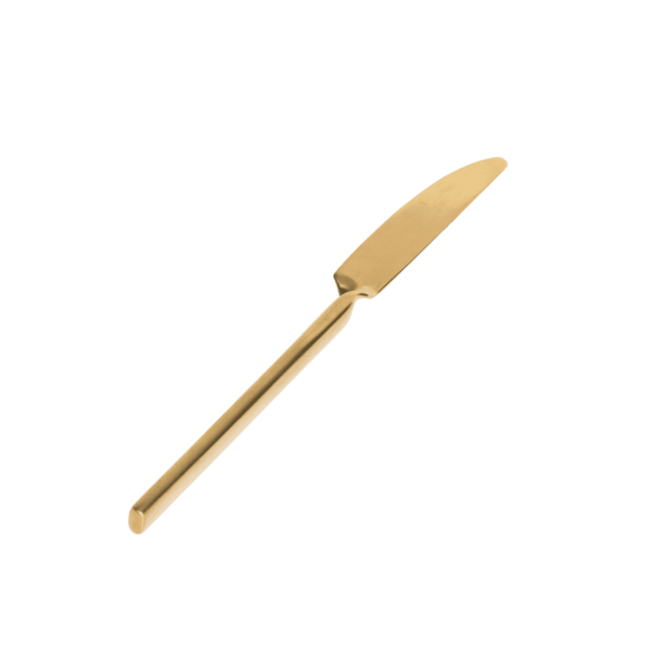 Twist Entrée Knife - Matte Gold