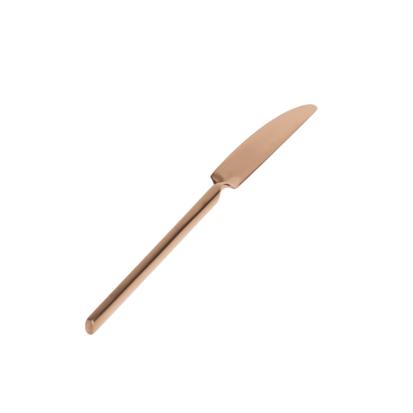 Twist Entrée Knife - Matte Rose Gold