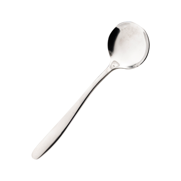 Modern Silver Soup Spoon