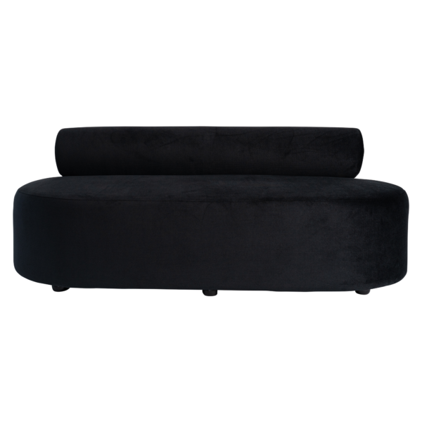 Florence 3 Seater Sofa – Black Velvet Florence 3 Seater Sofa Lounge - Black