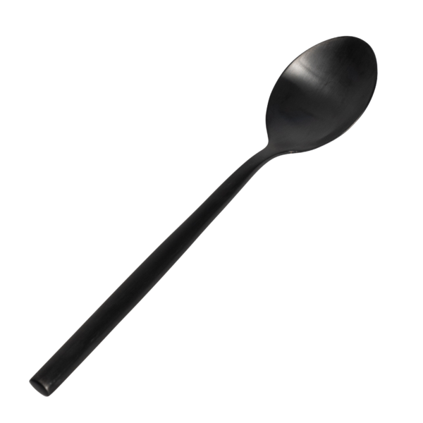 Grace Dessert Spoon- Brushed Black